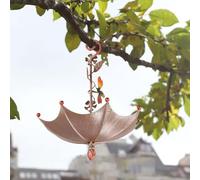 Vibrante comedero colgante para pájaros con gran capacidad para crear un entorno de alimentación social en tu jardín (mariposa)