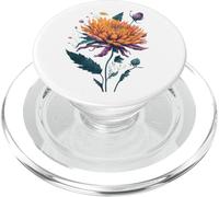 Vibrante crisantemo otoñal florece en Plena Gloria PopSockets PopGrip para MagSafe