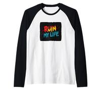 Vibrante discurso arruina mi vida Camiseta Manga Raglan