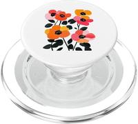 Vibrante diseño botánico Floral de Amapolas estilizadas PopSockets PopGrip para MagSafe