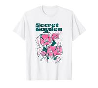 Vibrante diseño de Club de jardín Secreto con Ilustraciones Florales atrevidas Camiseta