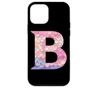 Vibrante diseño de escamas de sirena letra B Carcasa para iPhone 12 mini
