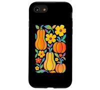 Vibrante diseño de Flores de Calabazas otoñales Carcasa para iPhone SE (2020) / 7/8