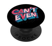 Vibrante Disfraz Llamativo con Can't Even Speech PopSockets PopGrip Adhesivo