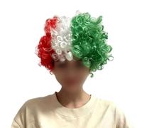 Vibrante fanático del fútbol para peluca para la temporada 2026, apoyando la unidad y la energía de los fanáticos en entornos de partidos en vivo (Inglaterra)
