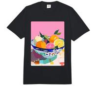 Vibrante Fruits Bowl Artístico Cítricos Coastal Vibes Food Art Comfort Colors Adult Heavyweight T-Shirt