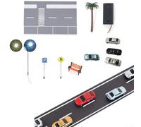 Vibrante LED Diorama - Modelo de estacionamiento de coche, ideal para mostrar vehículos pequeños (luz blanca)