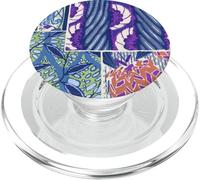 Vibrante patrón abstracto Art Deco floral PopSockets PopGrip para MagSafe