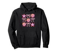Vibrante patrón de conchas marinas y estrellas Sudadera con Capucha