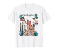 Vibrante Recuerdo de Acuarela de Guadalajara, México Camiseta