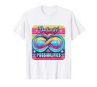 Vibrante símbolo de Infinito Retro Ilimitado diseño potencial Camiseta