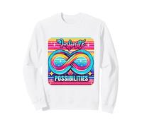 Vibrante símbolo de Infinito Retro Ilimitado diseño potencial Sudadera