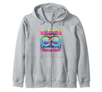 Vibrante símbolo de Infinito Retro Ilimitado diseño potencial Sudadera con Capucha