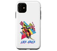 Vibrante Snowboarder en Les Arcs Design Carcasa para iPhone 11
