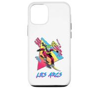 Vibrante Snowboarder en Les Arcs Design Carcasa para iPhone 12/12 Pro