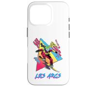 Vibrante Snowboarder en Les Arcs Design Carcasa para iPhone 16 Pro