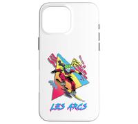 Vibrante Snowboarder en Les Arcs Design Carcasa para iPhone 16 Pro Max