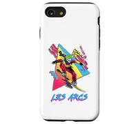 Vibrante Snowboarder en Les Arcs Design Carcasa para iPhone SE (2020) / 7 / 8