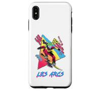 Vibrante Snowboarder en Les Arcs Design Carcasa para iPhone XS Max