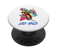 Vibrante Snowboarder en Les Arcs Design PopSockets PopGrip Adhesivo