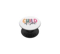 Vibrantes Letras estrelladas diseño de fe Cristiana PopSockets PopGrip Adhesivo