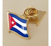Vibrantes Rayas Rojas,Azules Y Blancas Bandera De Cuba Insignias De Pines,Insignias De Esmalte De Solapa Nacional Que Ondean Alfileres,Broche De Bricolaje Regalo De Recuerdo Para Hombres Mujeres Mochi