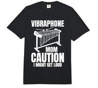 Vibraphone Mom Caution I Might Get Loud Comfort Colors Adult Heavyweight T-Shirt
