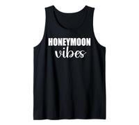 Vibras de luna de miel para nuevas novias Diseño de boda hombres mujeres Camiseta sin Mangas