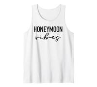 Vibras de luna de miel para nuevas novias Diseño de boda hombres mujeres Camiseta sin Mangas