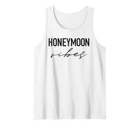 Vibras de luna de miel para nuevas novias Diseño de boda hombres mujeres Camiseta sin Mangas