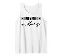 Vibras de luna de miel para nuevas novias Diseño de boda hombres mujeres Camiseta sin Mangas