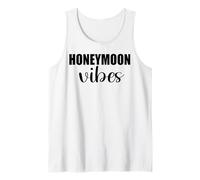 Vibras de luna de miel para nuevas novias Diseño de boda hombres mujeres Camiseta sin Mangas
