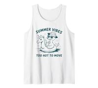 Vibras de verano demasiado calientes para moverse Camiseta sin Mangas