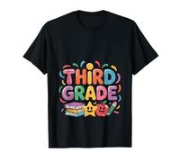 Vibras divertidas de tercer grado para niños al estilo de regreso a clases Camiseta