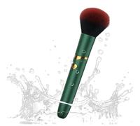 Vibrating Makeup Brush - Automatic Foundation Tool, Rechargeable Concealer Brush for Women, Waterproof Electric Blender for Blush, Soft Bristle Wand for Bronzer, Travel Beauty Gear
