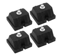 Vibration Pads - 4 Piece Rubber Buffer Vibration Damper | Heavy-Duty Mounting Bracket For Outdoor Condensers Hvac A/C Heat Pump Syste m Outer Machine..