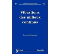 Vibrations Des Milieux Continus (ebook)