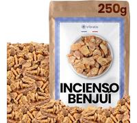VIBRATIS Incienso Benjuin Natural 250 g - Incienso de Granos para purificación de casa - Aporta Suerte a los comercios - Ideal para meditación y relajación