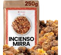 VIBRATIS Resina de Mirra en Granos 250g - Natural Premium para Purificación y Meditación - Reconciliación, Felicidad, Salud y Purificación de Espacios
