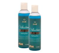 Vibratissimo Play Gel Cooling Blue 2x250 ml | Lubricante refrescante | Geles a base de agua | Gel lubricante adecuado para juguetes de silicona y condones de látex | lubricación a base de agua