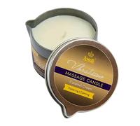 VIBRATISSIMO Vela de Masajes Caramel Cream 50 ml | vela con olor a caramelo | vela relajación | hecho de materias primas naturales y aceite de coco | apto para piel sensible | Massage Candle