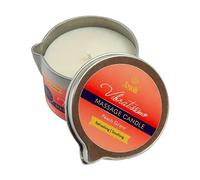VIBRATISSIMO Vela de Masajes Peach Grace 100 ml | vela con olor a durazno | vela relajación | hecho de materias primas naturales y aceite de coco | apto para piel sensible | Massage Candle