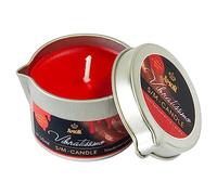 VIBRATISSIMO vela S/M Burning Red 50 ml - Vela de cera de baja fusión color rojo - Vela de goteo para juegos eróticos y masaje romántico para parejas
