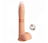 Vibratorе Suave Dildо Real de silicona con ventosa Pene Penis realista Vibrаori con mando a distancia Sexаli para mujer 24 cm