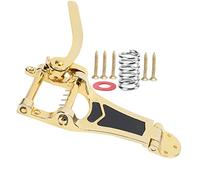 Vibratos de guitarra, unidad de trémolo de guitarra, puente vibrato, repuesto con manivela de mano, accesorios de instrumento de cuerda (dorado)