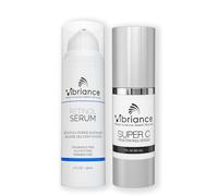 Vibriance Dynamic Duo - Kit de cuidado facial con vitamina C superpotente, kit de cuidado facial con retinol - Sérum de retinol y vitamina C antiedad para día y noche.