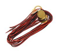 Vibrivio 12 discos piezoeléctricos de 27 mm con cable, transductor piezoeléctrico de latón para guitarra acústica y gatillo de batería, sensor de recogida piezoeléctrica