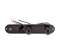 Vibrivio 6 casquillos de cuerda de guitarra, edición grabativa de latón a través del cuerpo para guitarras eléctricas, negro, juego de casquillos de cuerda, piezas de guitarra eléctrica