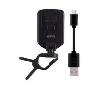 Vibrivio Afinador de guitarra con clip para temperamento igual de doce tonos, afinador portátil con pantalla LED de retroiluminación a color, clip de silicona flexible giratorio plegable, universal