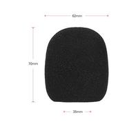 Vibrivio Cubierta de Espuma de Parabrisas de micrófono portátiles 5pcs para KTV Karaoke DJ (Negro)